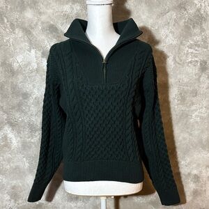 Kith Forest Green Cable Knit Sweater (Love 15)
